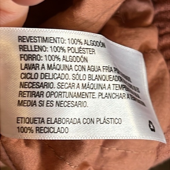 Universal Thread Quilted Bomber Jacket Pink Cotton Blend Lg Textured Casual Snap - Picture 5 of 8